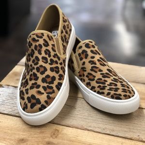 SOLD OUT Corkys Leopard Print Slip-on Sneaker Shoe